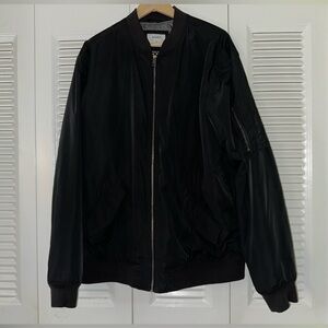 Old Navy Water-resistant Bomber Jacket - Black - Size XLT